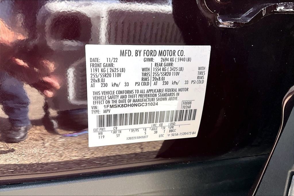 Certified 2022 Ford Explorer XLT w/ Equipment Group 202A image 36