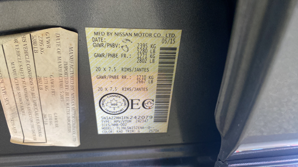 Used 2015 Nissan Murano Platinum AWD/4WD image 26