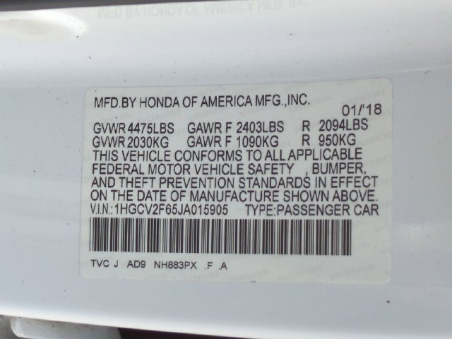 Used 2018 Honda Accord EX-L image 28