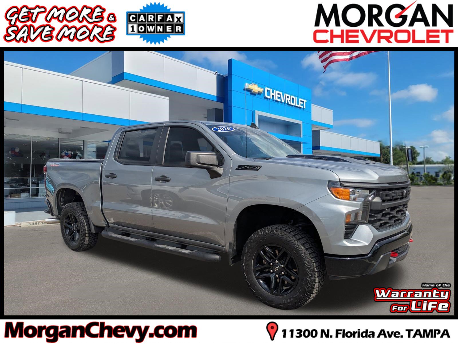 Used 2026 Chevrolet Silverado 1500 Custom Trail Boss w/ LPO, Dark Essentials Package image 1