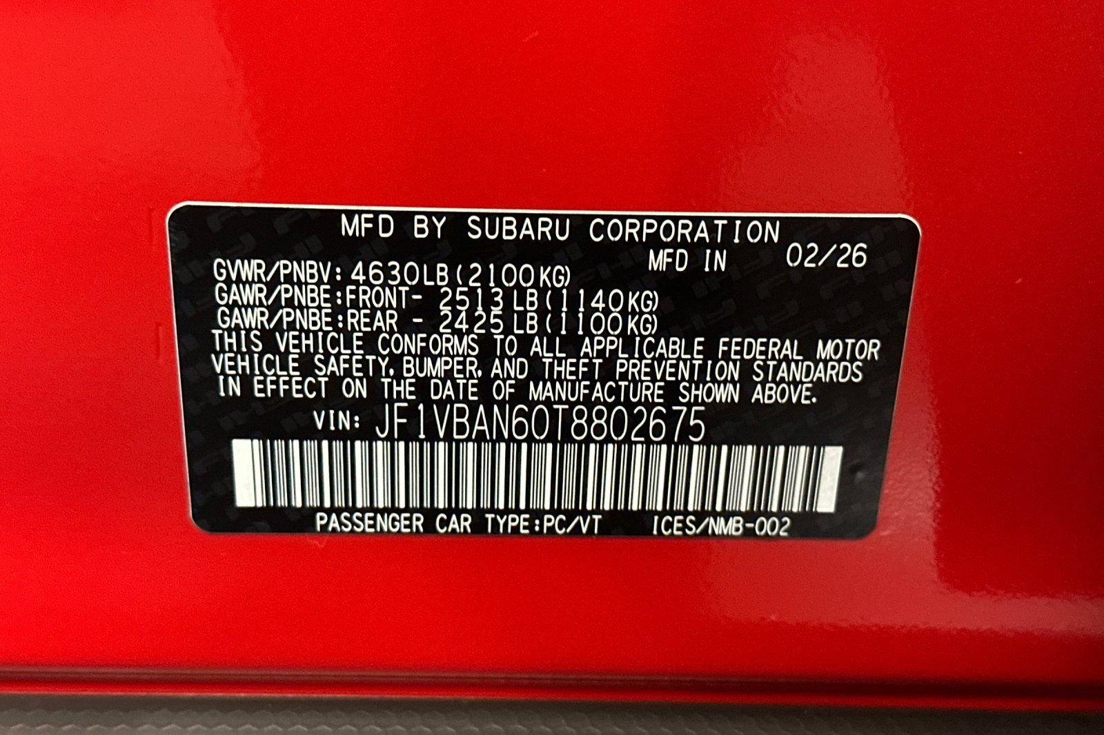 New 2026 Subaru WRX Limited w/ WRX Enhancement Package AWD/4WD image 29