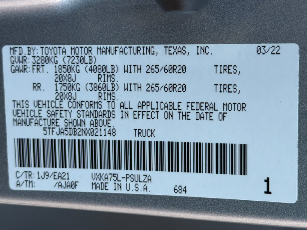 Used 2022 Toyota Tundra Limited AWD/4WD image 37