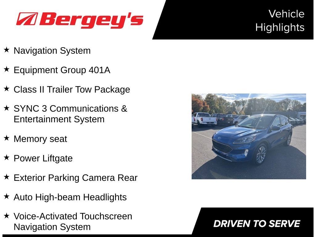 Certified 2022 Ford Escape Titanium w/ Class II Trailer Tow Package image 5