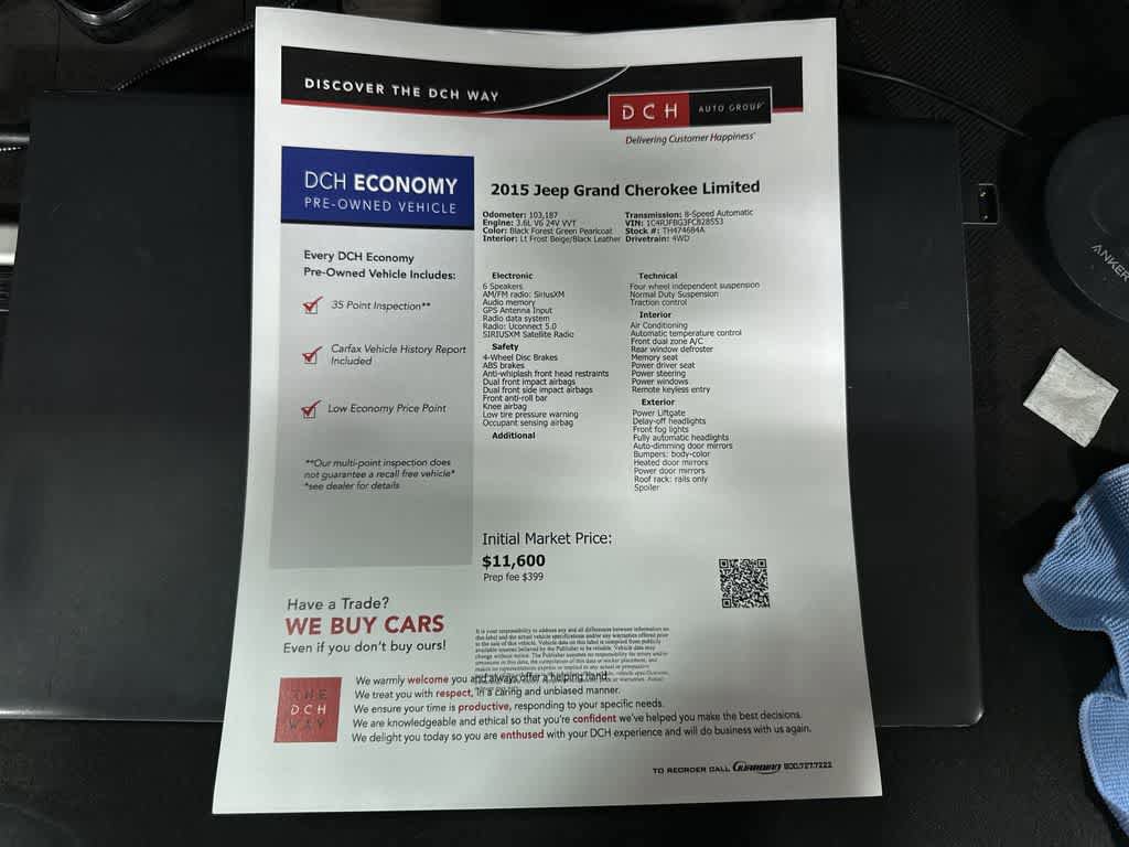 Used 2015 Jeep Grand Cherokee Limited image 13