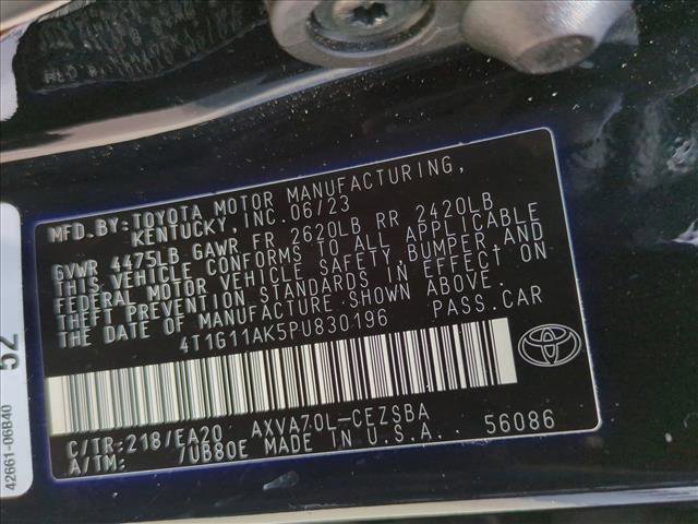 Certified 2023 Toyota Camry SE FWD image 15