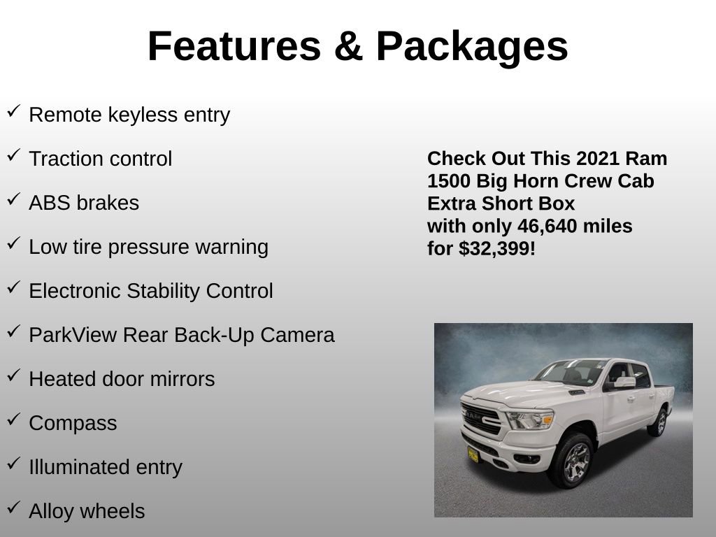 Used 2021 RAM 1500 Big Horn image 4