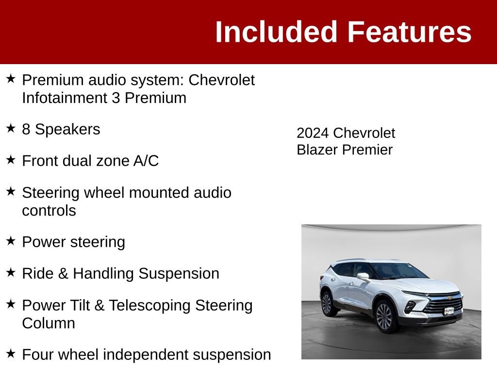 Used 2024 Chevrolet Blazer Premier w/ Driver Confidence II Package AWD/4WD image 4