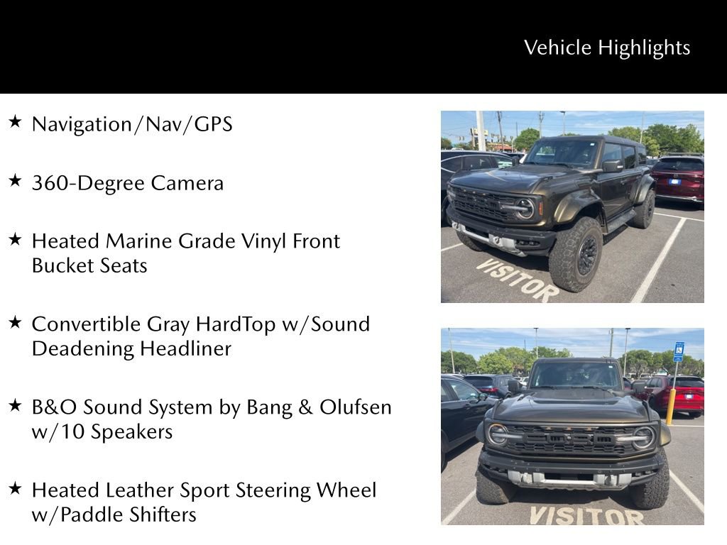 Used 2024 Ford Bronco Raptor w/ Interior Carbon Fiber Pack 6 image 11