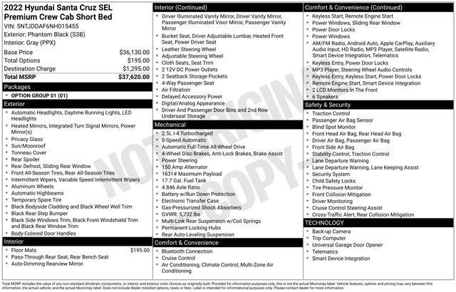 Used 2022 Hyundai Santa Cruz SEL Premium image 30