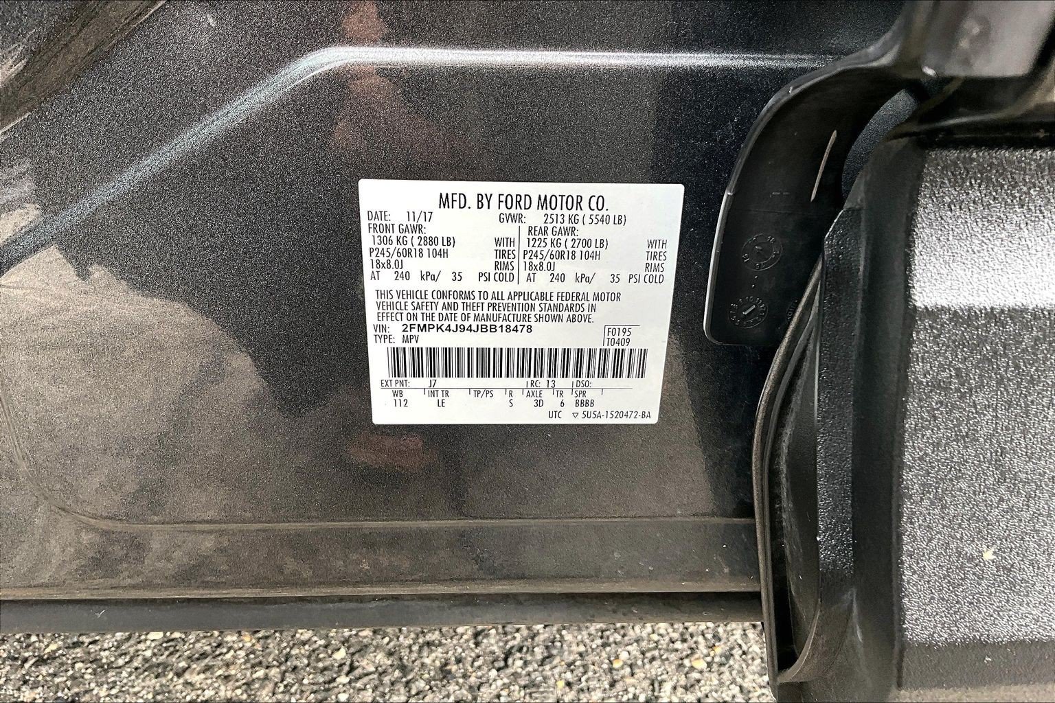 Certified 2018 Ford Edge SEL w/ Equipment Group 201A AWD/4WD image 35