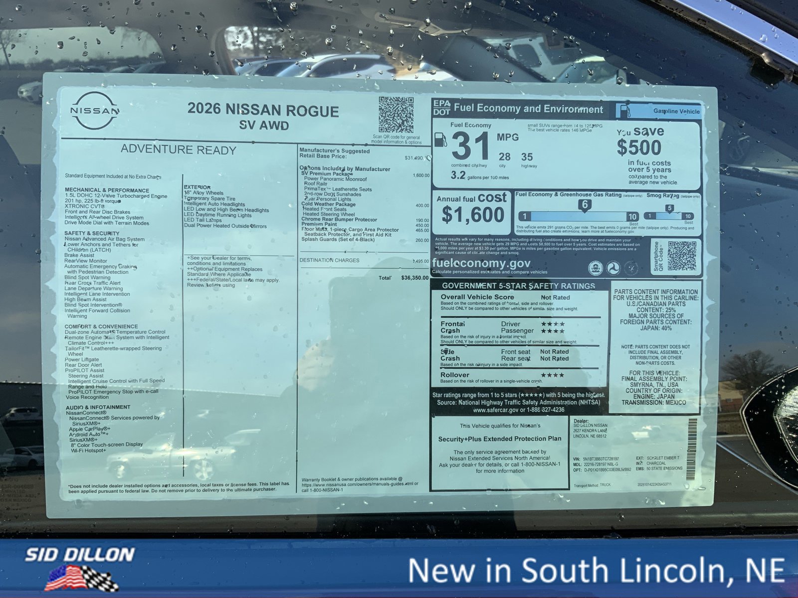 New 2026 Nissan Rogue SV w/ SV Premium Package image 13