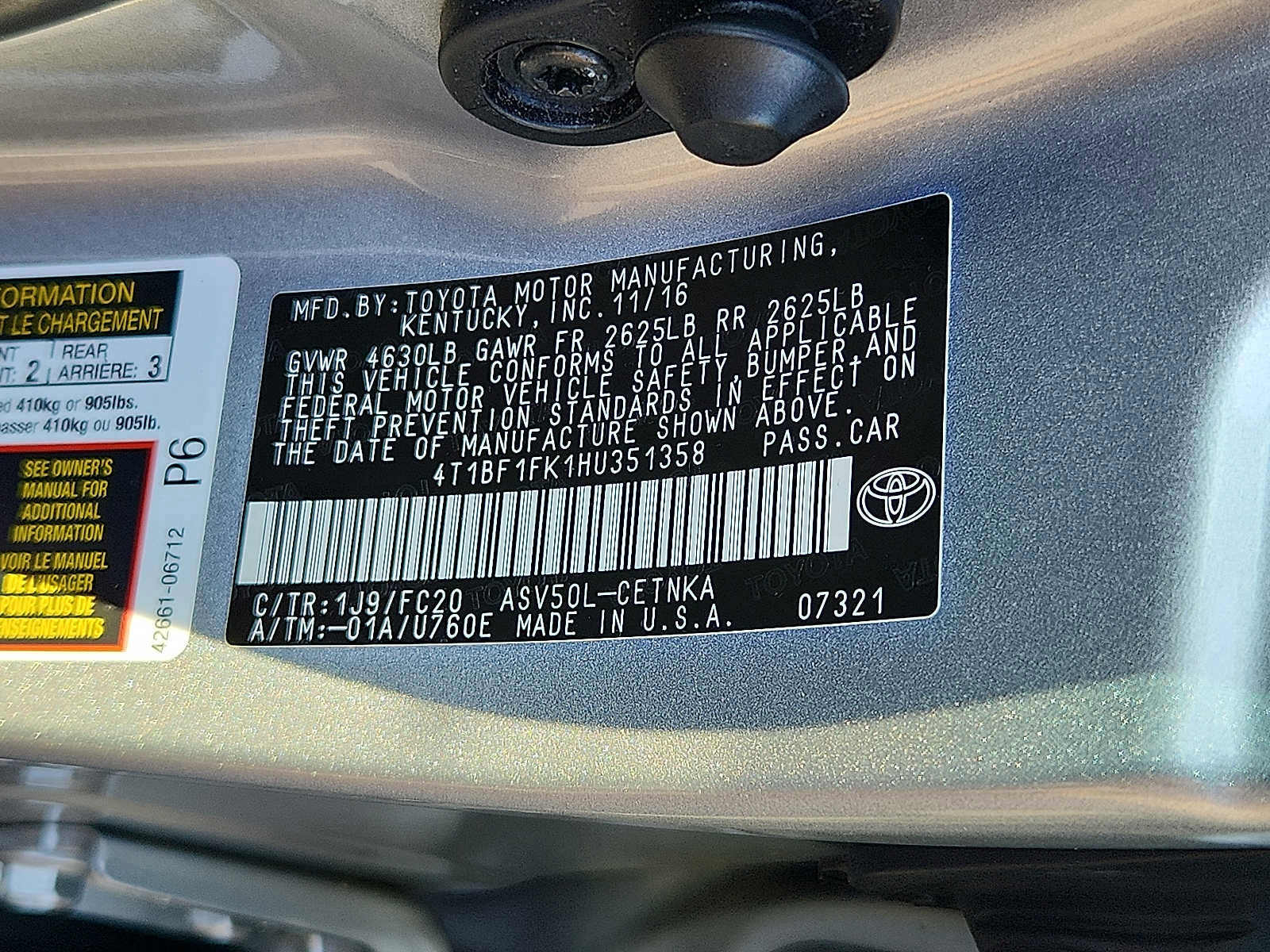 Used 2017 Toyota Camry LE FWD image 31