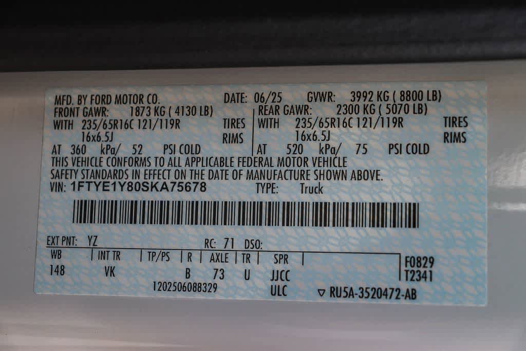 Used 2025 Ford Transit 150 Low Roof w/ Load Area Protection Package image 30