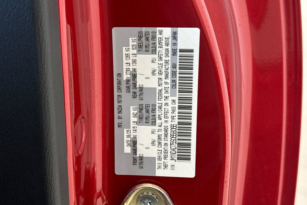 New 2025 MAZDA MX-5 Miata Grand Touring w/ Appearance Package image 25