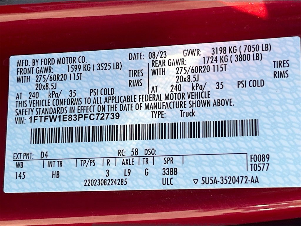 Used 2023 Ford F150 Lariat w/ Equipment Group 502A High image 33