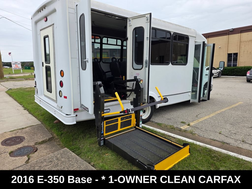 Used 2016 Ford E-350 and Econoline 350 Super Duty w/ Shuttle Bus Prep Package RWD image 2