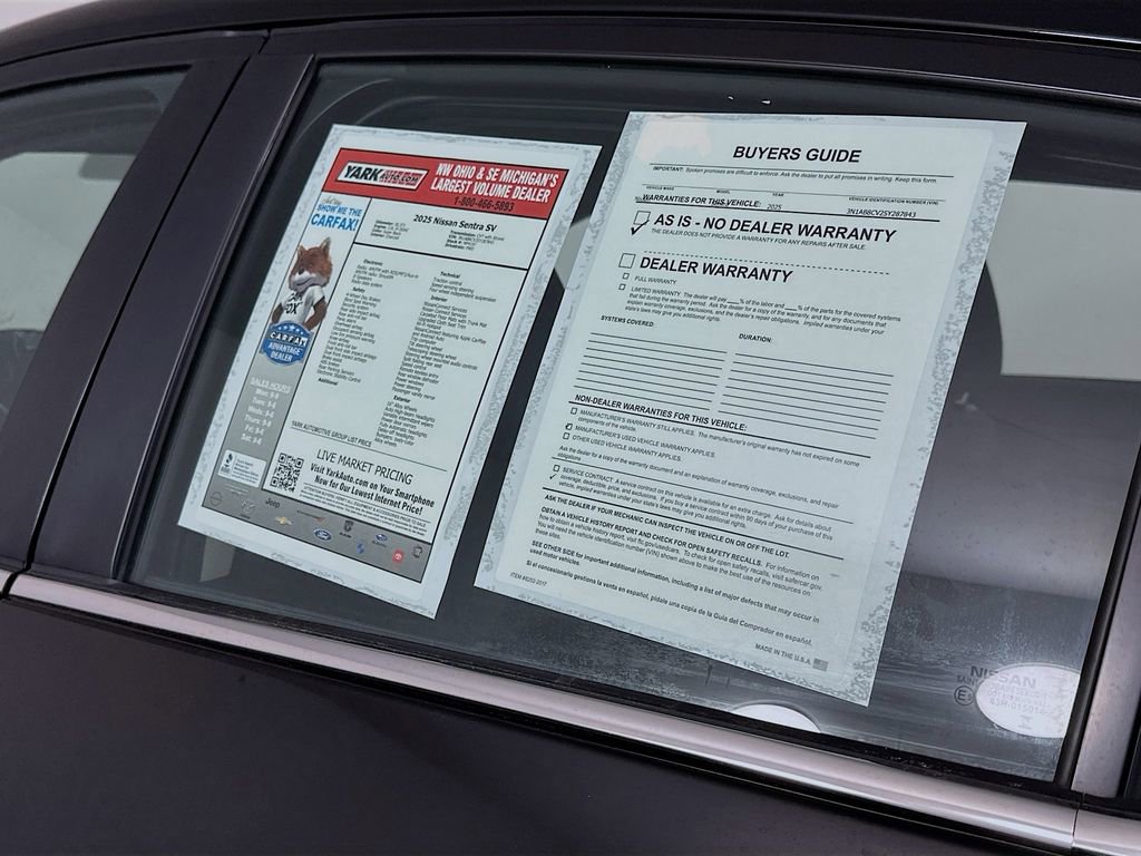 Used 2025 Nissan Sentra SV image 13