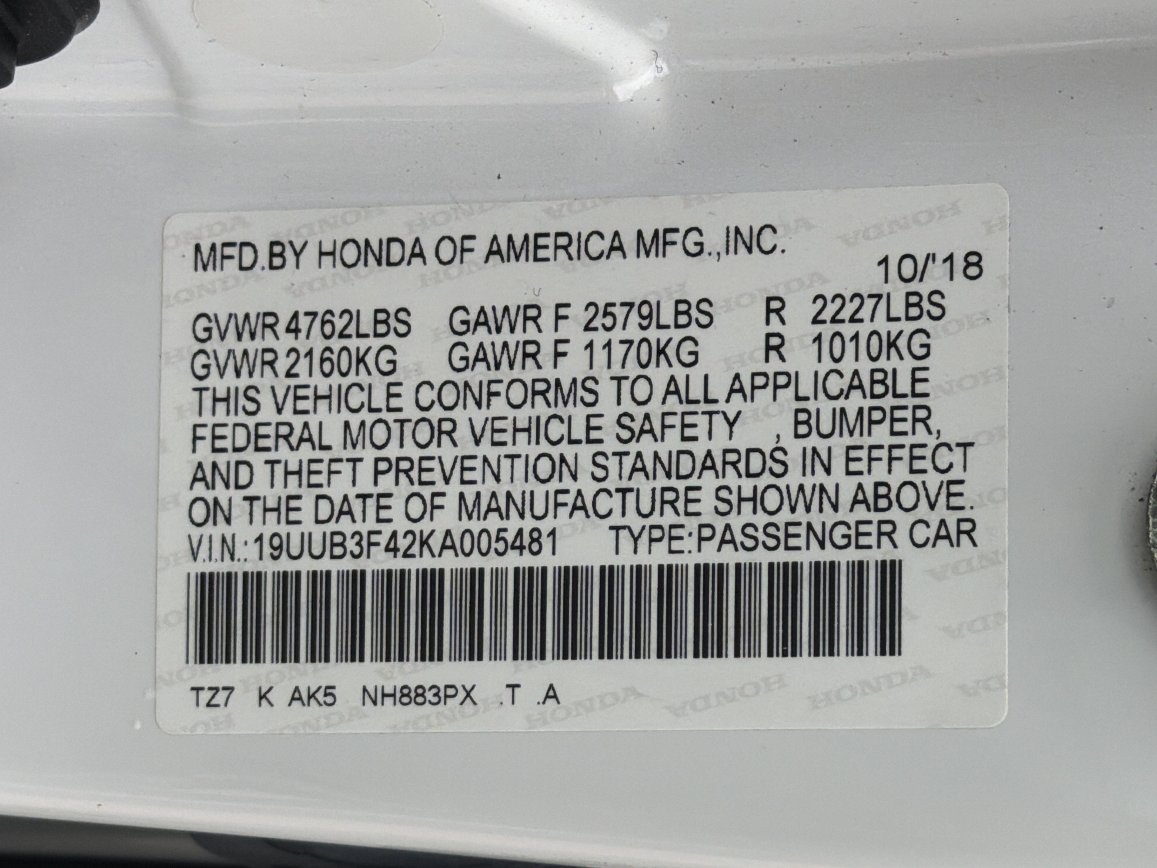 Certified 2019 Acura TLX V6 SH-AWD w/ Technology Pkg image 35