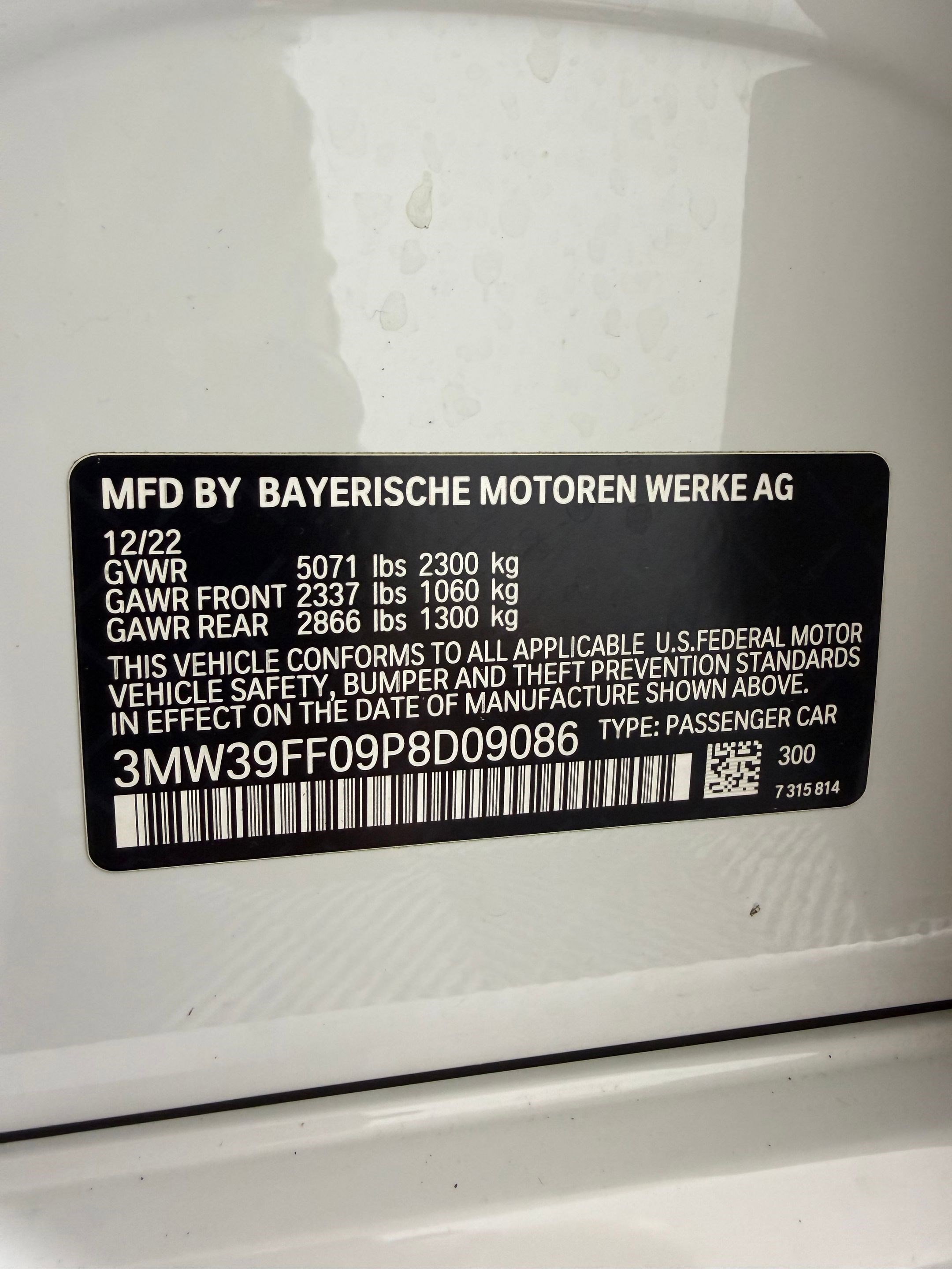 Used 2023 BMW 330e w/ Driving Assistance Package RWD image 17