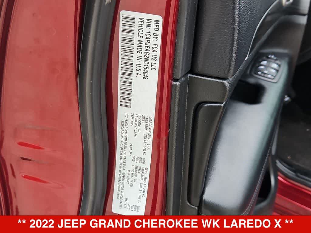 Used 2022 Jeep Grand Cherokee Laredo X RWD image 35