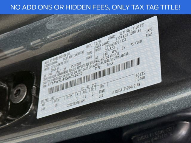 New 2025 Ford F150 Lariat w/ Equipment Group 501A Mid image 33