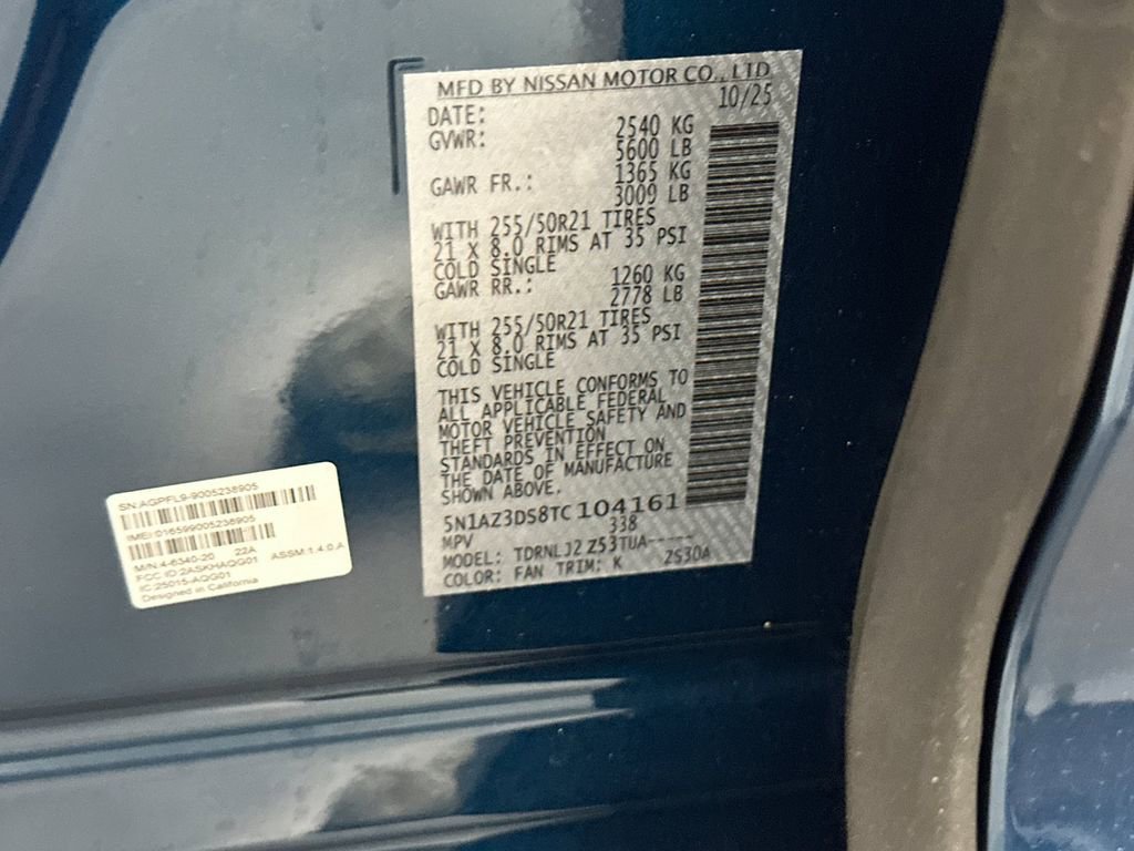 New 2026 Nissan Murano Platinum w/ Cargo Package image 28