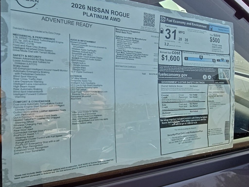 New 2026 Nissan Rogue Platinum w/ Platinum Premium Package image 43