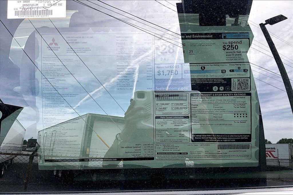 New 2026 Mitsubishi Outlander SEL FWD image 14