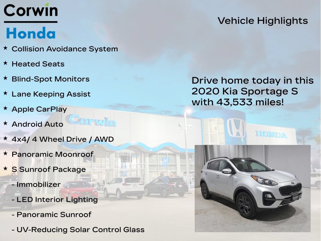 Used 2020 Kia Sportage S w/ S Sunroof Package AWD/4WD image 6