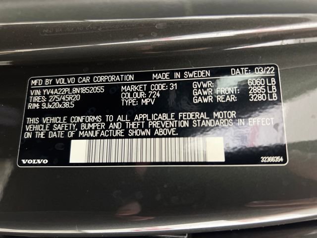 Used 2022 Volvo XC90 T6 Inscription image 28