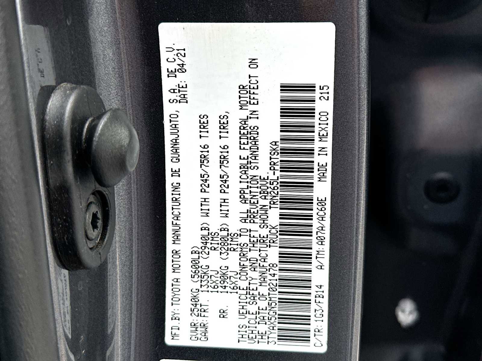 Used 2021 Toyota Tacoma SR w/ SR Convenience Package image 22