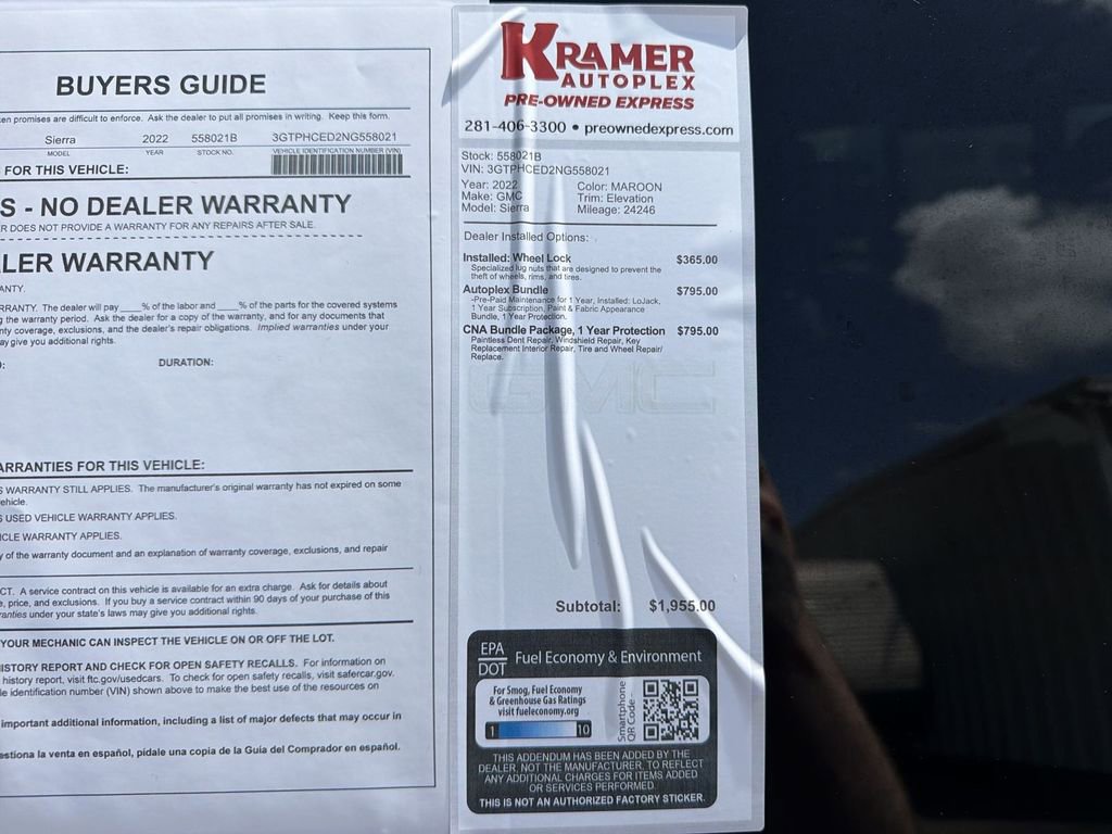 Used 2022 GMC Sierra 1500 Elevation w/ Elevation Premium Package RWD image 35