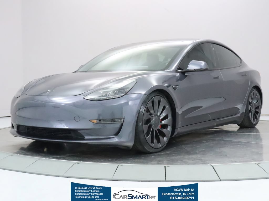 Used 2021 Tesla Model 3 Performance AWD/4WD image 1