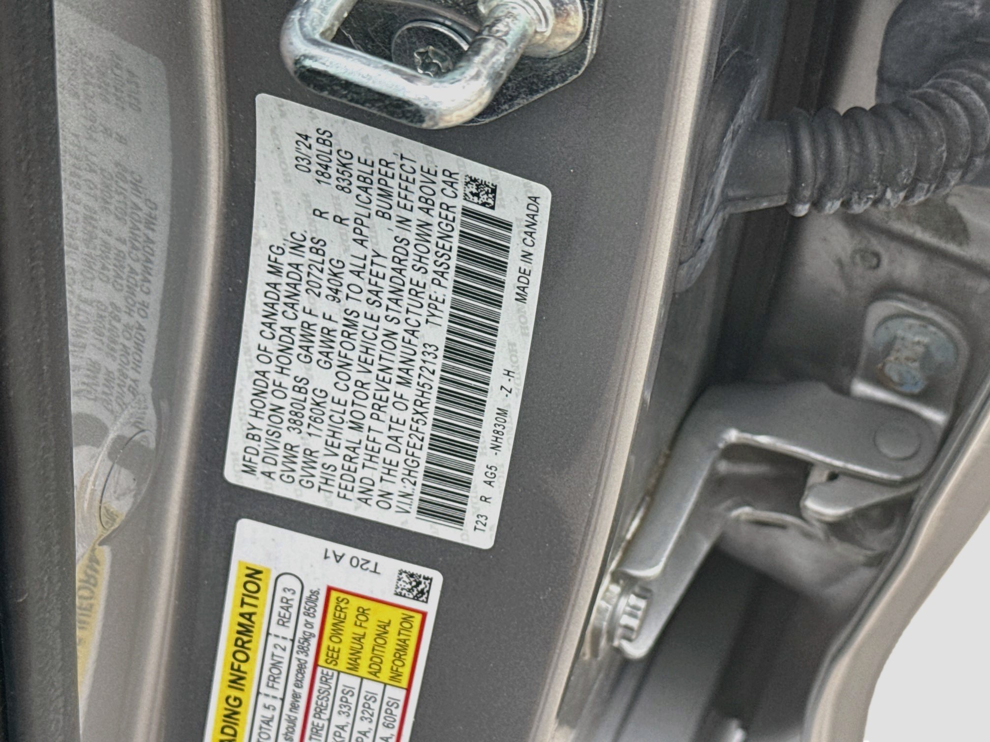 Used 2024 Honda Civic Sport image 34
