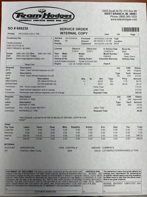 Used 2015 RAM 1500 Big Horn image 29