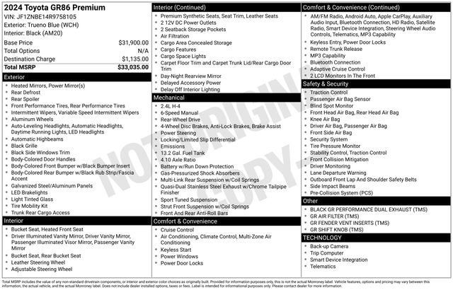 Used 2024 Toyota GR86 Premium image 11