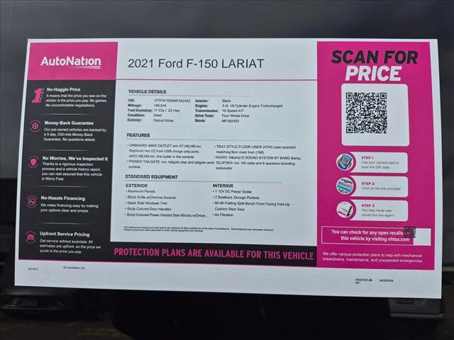 Used 2021 Ford F150 Lariat w/ Equipment Group 502A High AWD/4WD image 22