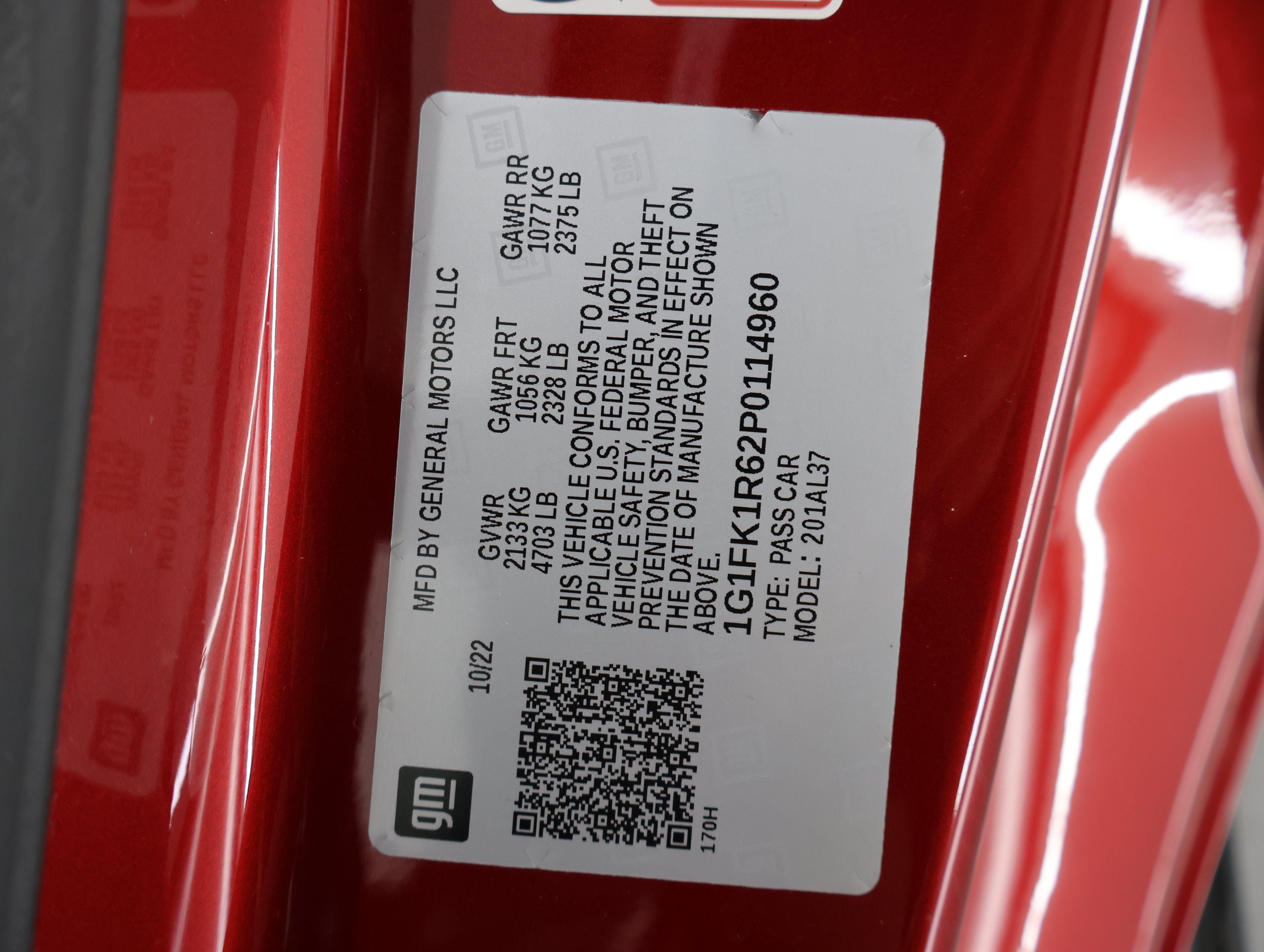 Used 2023 Chevrolet Camaro ZL1 RWD image 63