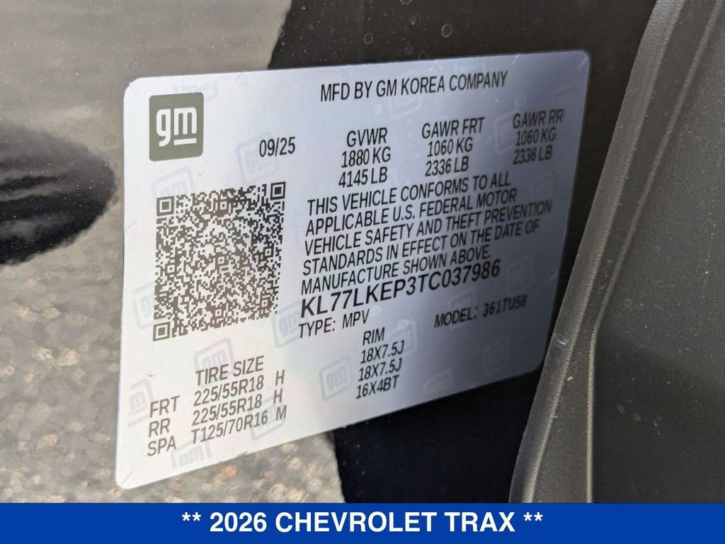 New 2026 Chevrolet Trax ACTIV w/ Sunroof Package FWD image 35