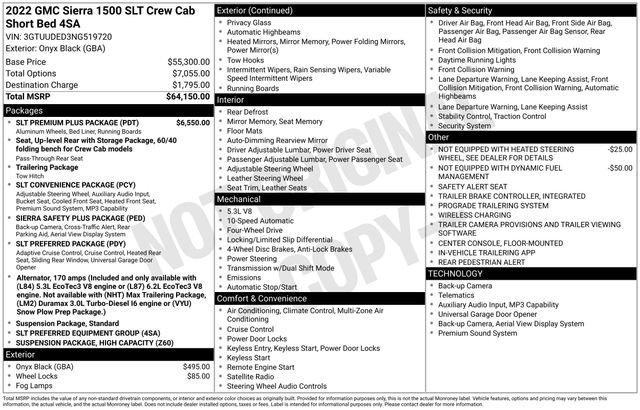 Used 2022 GMC Sierra 1500 SLT w/ SLT Premium Plus Package AWD/4WD image 6