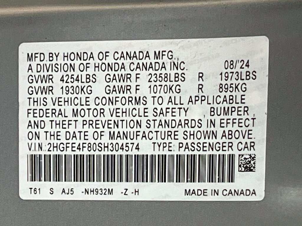 Used 2025 Honda Civic Sport image 33