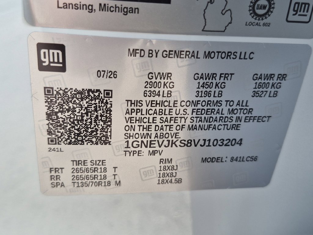 New 2027 Chevrolet Traverse Z71 w/ Driver Confidence Package AWD/4WD image 33