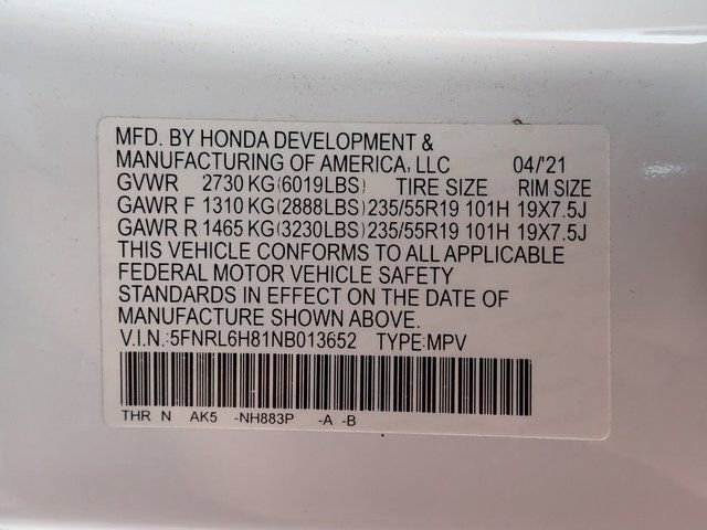 Used 2022 Honda Odyssey Touring image 11