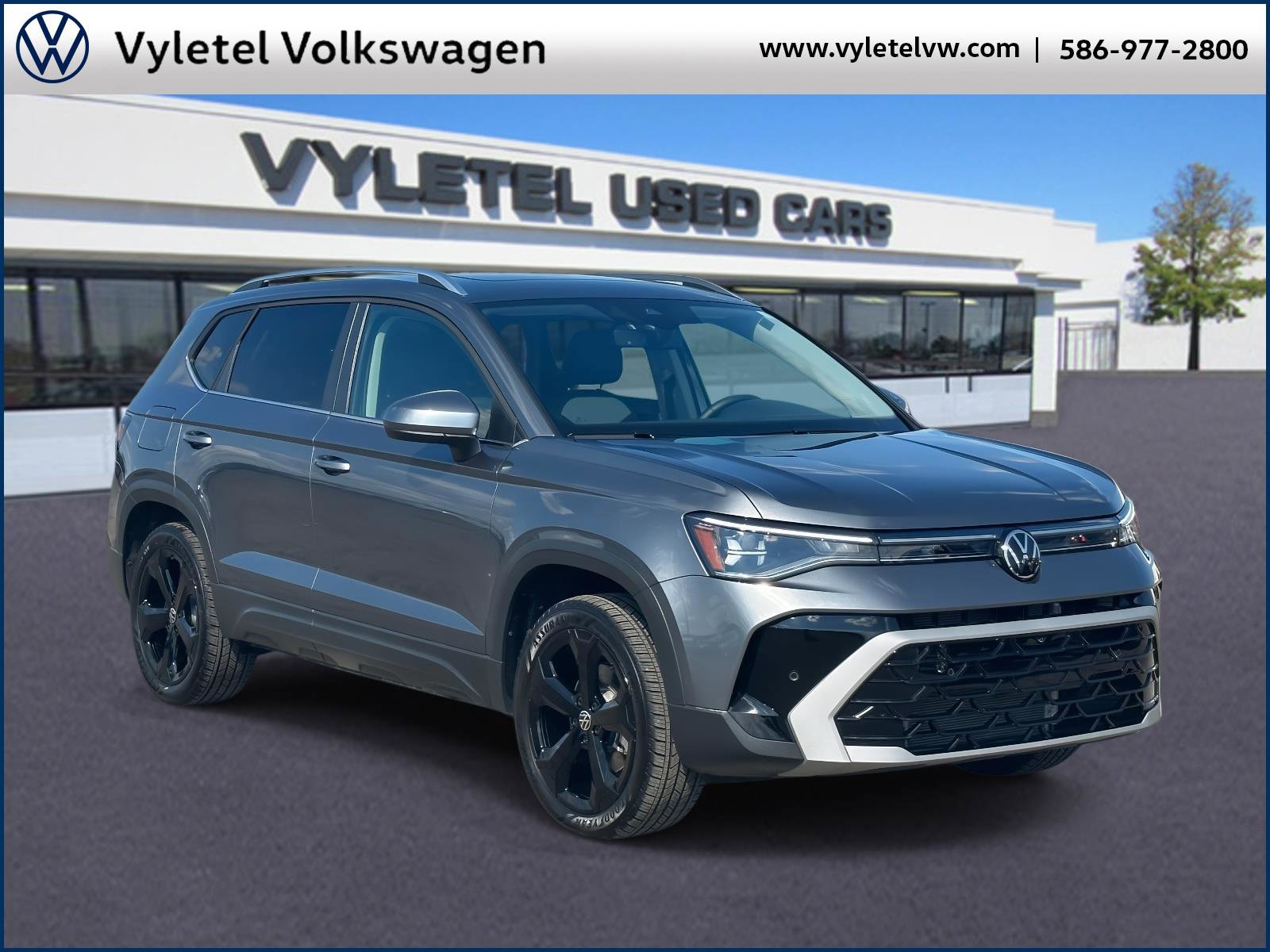 Certified 2025 Volkswagen Taos SEL w/ Black Wheel Plus Package