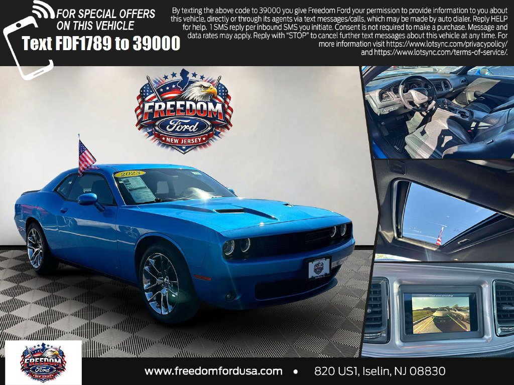 Used 2023 Dodge Challenger SXT w/ Blacktop Package RWD image 1