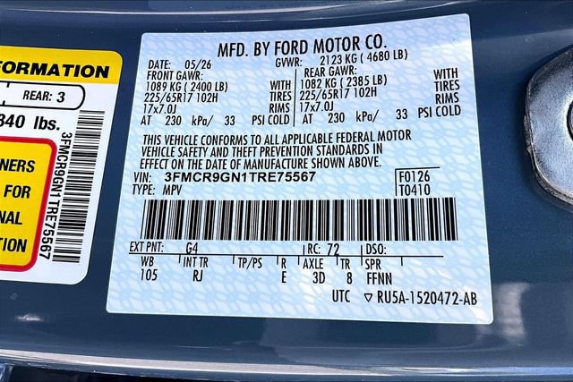 New 2026 Ford Bronco Sport Heritage w/ Convenience Package AWD/4WD image 14