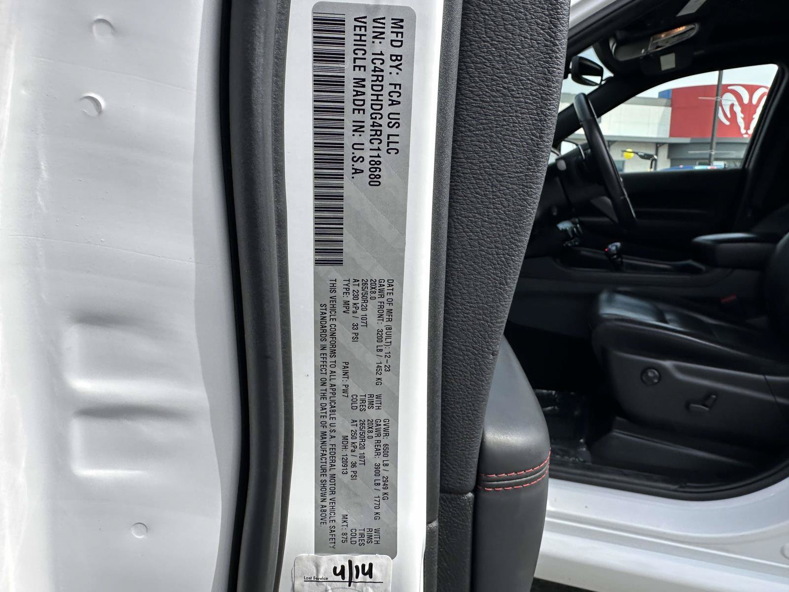 Used 2024 Dodge Durango GT RWD image 17