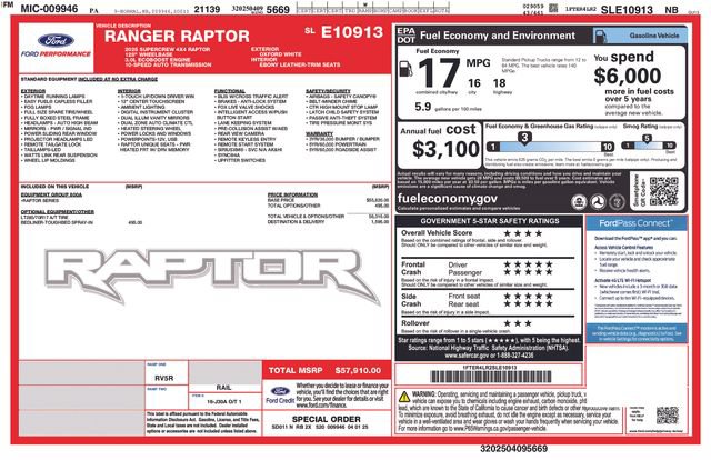 Used 2025 Ford Ranger Raptor AWD/4WD image 49