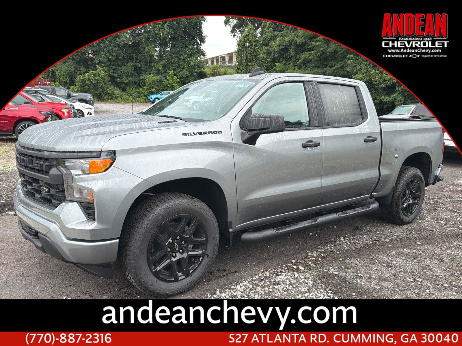 New 2026 Chevrolet Silverado 1500 Custom w/ Turbomax Blackout Package