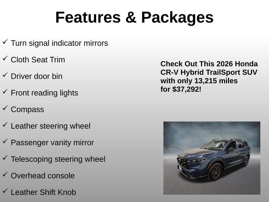 Certified 2026 Honda CR-V TrailSport image 24